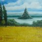 Le Mont Saint Michel, Oil on Canvas